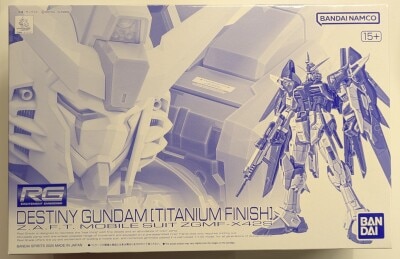 Bandai Spirits RG 1/144 Bandai Namco Destiny Gundam [Titanium Finish]