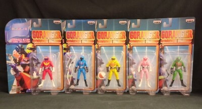 Banpresto Gorenger Action Figure Collection Himitsu Sentai Gorenger Complete 5 Piece Set Gorenger Action Figure Collection 圖片 1