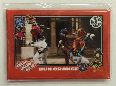 Toei TOS Can Badge Selection Vol.2 Bakujou Sentai Bunbunger C-Prize Bun Orange Square Can Badge