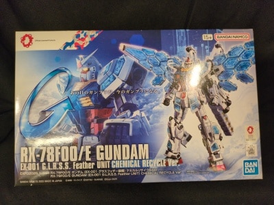 BANDAI SPIRITS 1/144 Scale Osaka-Kansai Expo GUNDAM NEXT FUTURE PAVILIO RX-78F00/E Gundam (EX-001 Glass Feather Equipped) Chemical Recycled Ver. image 1
