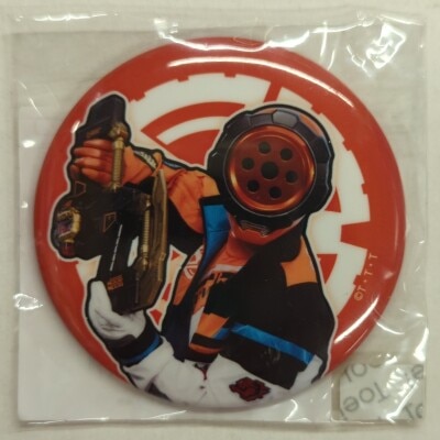 Toei TOS Lottery Bakujou Sentai Bunbunjer Vol.2 Bakujou Sentai Bunbunjer Prize D-Prize: Bun Orange Full Color Can Badge