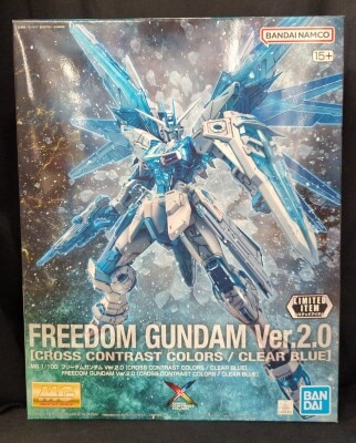 BANDAI SPIRITS MG 1/100 Mobile Suit Gundam Seed Freedom Gundam Ver.2.0 [CROSS CONTRAST COLORS/CLEAR BLUE] LIMITED hình ảnh 1