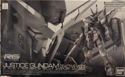 BANDAI SPIRITS RG 1/144 Bandai Namco version Justice Gundam Deactive Mode Bild 1