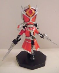 The SPIRITS BANDAI Ichiban Kuji Kamen Rider Zi-O Feat. Heisei Era Legend Rider Vol.2 E-Prize Kamen Rider Wizard Flame Dragon power up Kamen Rider deformed figure 5