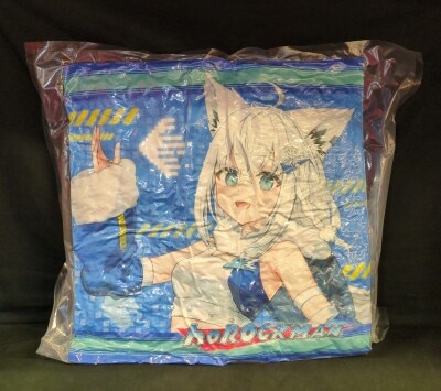 Capcom Square Cushion Rockman (Mega Man) x Hololive Shirakami Fubuki