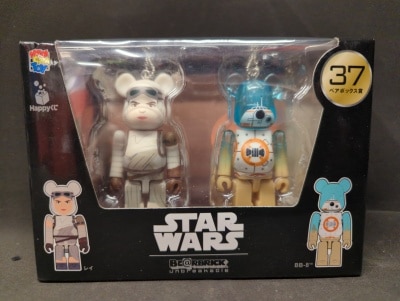 Sunny Side Up and Medicom Toys Happy Lottery/STAR WARS BEARBRICK Pair Box Prize Rey and BB-8