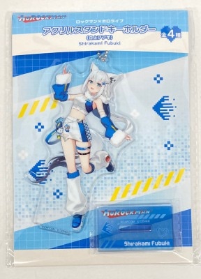 Capcom Acrylic Stand Keychain / Rockman (Mega Man) x Hololive Shirakami Fubuki
