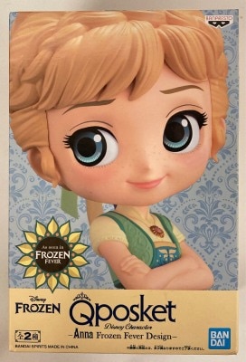 반다이 스피리츠 큐포스켓 디즈니 캐릭터즈 안나 FROZEN FEVER DESIGN 안나 B/라이트 그린 블론드 이미지 1