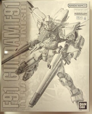 BANDAI SPIRITS MG 1/100 Bandai Namco version Gundam F91 Ver.2.0 [Titanium Finish] gambar 1