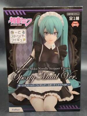 Furyu Noodle stopper Figure VOCALOID Hatsune Miku Sporty Maid ver.