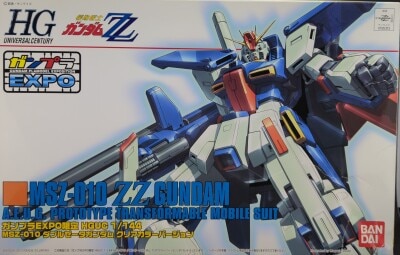 Bandai HGUC/Gundam EXPO Limited 1/144 Mobile Suit Gundam ZZ double Zeta Gundam Clear Color version
