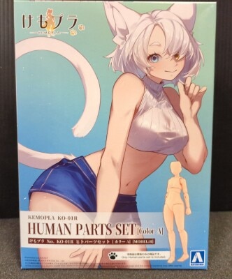 Aoshima Kemopla Human Part set [Color A]