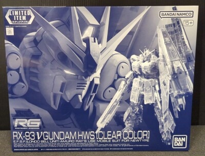 Bandai Spirits RG 1/144 Bandai Namco version ν (Nu) Gundam HWS Clear color hình ảnh 1