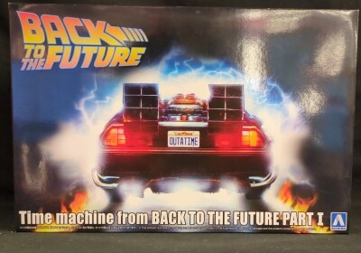 Aoshima 1/24 Back to the Future Part I Time Machine gambar 1