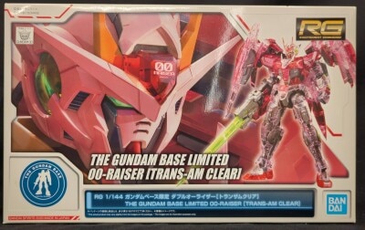 Bandai Spirits RG 1/144 Gundam Base Exclusive Bandai Spirits 00 Raiser[Trans-Am Clear] image 1