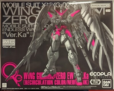 Bandai Spirits MG/Ecopla Project 1/100 Mobile Suit Gundam Wing Endless Waltz Wing Gundam Zero EW Ver.Ka Recirculation Color/Neon Pink