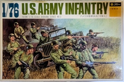Fujimi 1/76 Diorama series America Army Infantry (10 figures) No.3 gambar 1