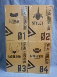Anime Blu-Ray Frame Arms Girl Complete 4 Issue Set with plastic model