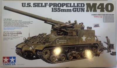 Tamiya 1/35 Military Miniature series No. 351 America 155mm Self-Propelled Gun M40 Big Shot 35351