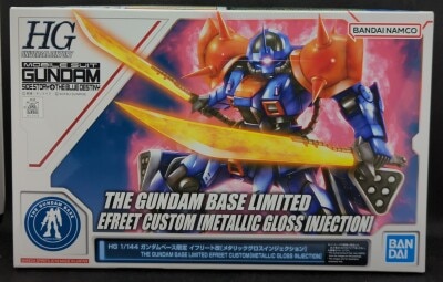 Bandai Spirits HGUC 1/144/ Gundam Base Limited Bandai Spirits Mobile Suit Gundam Gaiden Efreet: The Blue Destiny Ifrit Custom Metallic Gloss Injection