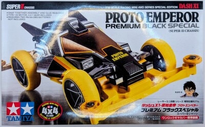 Tamiya Racing Mini 4WD Special Edition Model Dash X1 - Proto-Emperor Premium Black Special 95450 gambar 1