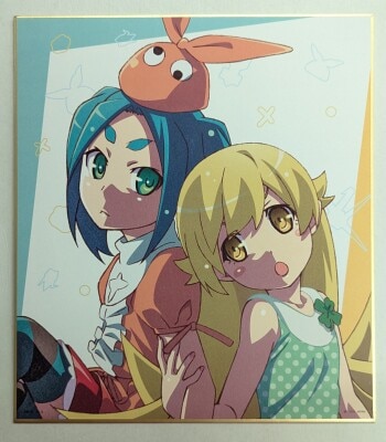 Banpresto - Ichiban Kuji Premium -/ Tsukimonogatari Tsukimonogatari H-Prize Shikishi Shinobu Oshino& Yotsugi Ononoki