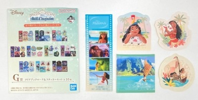 Bandai Spirits Ichiban Kuji Disney World of Imagination G Prize: Moana and the Legend of the Sea Clear Bookmark & ??sticker Set
