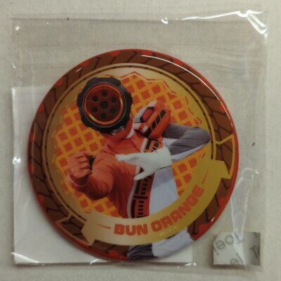 Toei TOS Lottery: Bakujou Sentai Bunbunger - Bakujou Sentai Bunbunger D-Prize: Bun Orange Full-Color Can Badge Bild 1