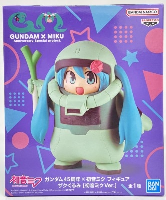 Bandai Spirits Gundam 45th Anniversary x Hatsune Miku Figure Zaku Hatsune Miku Ver. รูปภาพ 1