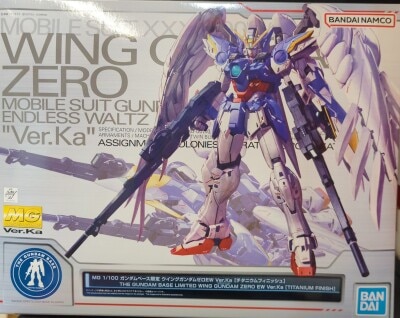 BANDAI SPIRITS MG/Gundam Base Limited New Mobile Report Gundam Wing Endless Waltz Wing Gundam Zero EW Ver.Ka Titanium Finish 이미지 1