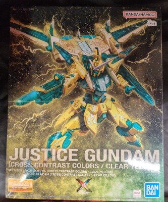 Bandai Spirits MG 1/100 Mobile Suit Gundam Seed Justice Gundam [CROSS CONTRAST COLORS / CLEAR YELLOW] (Overseas Version)
