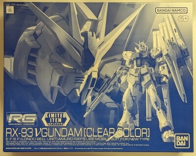 BANDAI SPIRITS RG 1/144 Bandai Namco version ν (Nu) Gundam [Clear Color] LIMITED