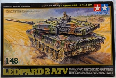 Tamiya 1/48 Military Miniature German Federal Army Main Battle Tank Tank Leopard 2 A7V 107