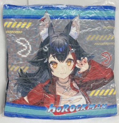 Capcom Square Cushion Rockman (Mega Man) x Hololive Ookami Mio