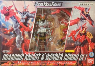 Bandai RKF Rider Kicks Figure Kamen Rider Saber Kamen Rider Saber Dragonic Knight and Wonder Combo set