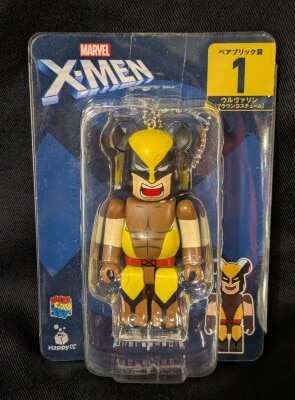 Sunny Side Up Happy Kuji MARVEL X-MEN Bearbrick (Be@rbrick) Prize 01 Wolverine (Brown Costume) รูปภาพ 1