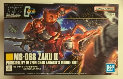 BANDAI SPIRITS HGUC 1/144 Bandai Namco version Zaku For Use With Char + notation 234
