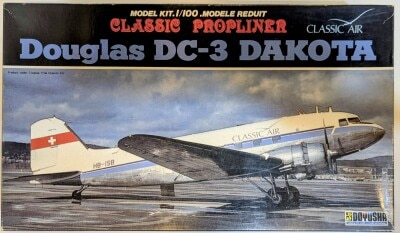 Doyusha 1/100 Douglas DC-3 CLASSIC PROPLINER 5 gambar 1