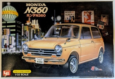 LS 1/32 scale Wind-up toy included HONDA N360 pullback Wind-up toy included 10