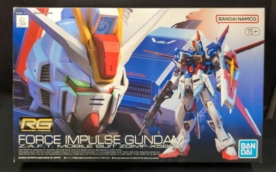 Bandai Spirits RG 1/144 Bandai Namco Force Impulse Gundam 15+ notation 33 gambar 1