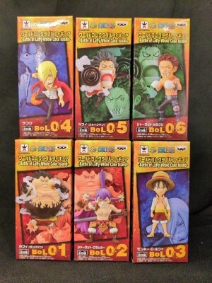 Banpresto WCF One Piece Battle of Luffy Whole Cake Island Complete 6 Type Set