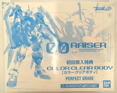 Bandai PG 1/60 Mobile Suit Gundam 00 00 Raiser Color Clear body(First edition Press Limited Edition) image 1