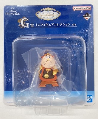 Bandai Spirits Ichiban Kuji Disney Princess Enchanted Glow G Prize Cogsworth Mini figure collection image 1