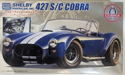 Fujimi Mokei 1/24 Real Sports Car RS-5 with Engine Model Shelby American 427S/C Cobra Twin Holley Carb Specification 12089 图片 1