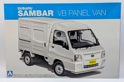 Aoshima 1/24 The Best Car GT '12 Subaru Sambar Truck VB Panel Van 81 gambar 1