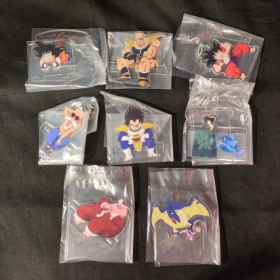 Bandai Spirits Ichiban Kuji Dragon Ball THE CHRONICLE OF GOKU G Prize Complete 8 Piece Set Hanging Acrylic Stand