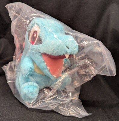 Bandai Spirits Ichiban Kuji Pokemon 30th ANNIVERSARY vol.1 D-Prize: Totodile Johto Region Departure 3 Pokemon Plush Toys 图片 1