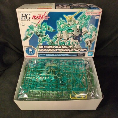 BANDAISPIRITS HGUC 1/144 Gundam Base Limited Banda Namco Unicorn Gundam(Crystal of Light)