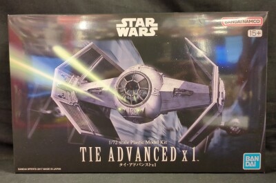 BANDAI (PLASTIC MODEL KIT) TIE ADVANCED X1/Bandai Namco version 1/72 scale