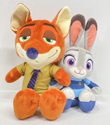 FuRyu Pair Plush Toys: Nick and Judy from Zootopia